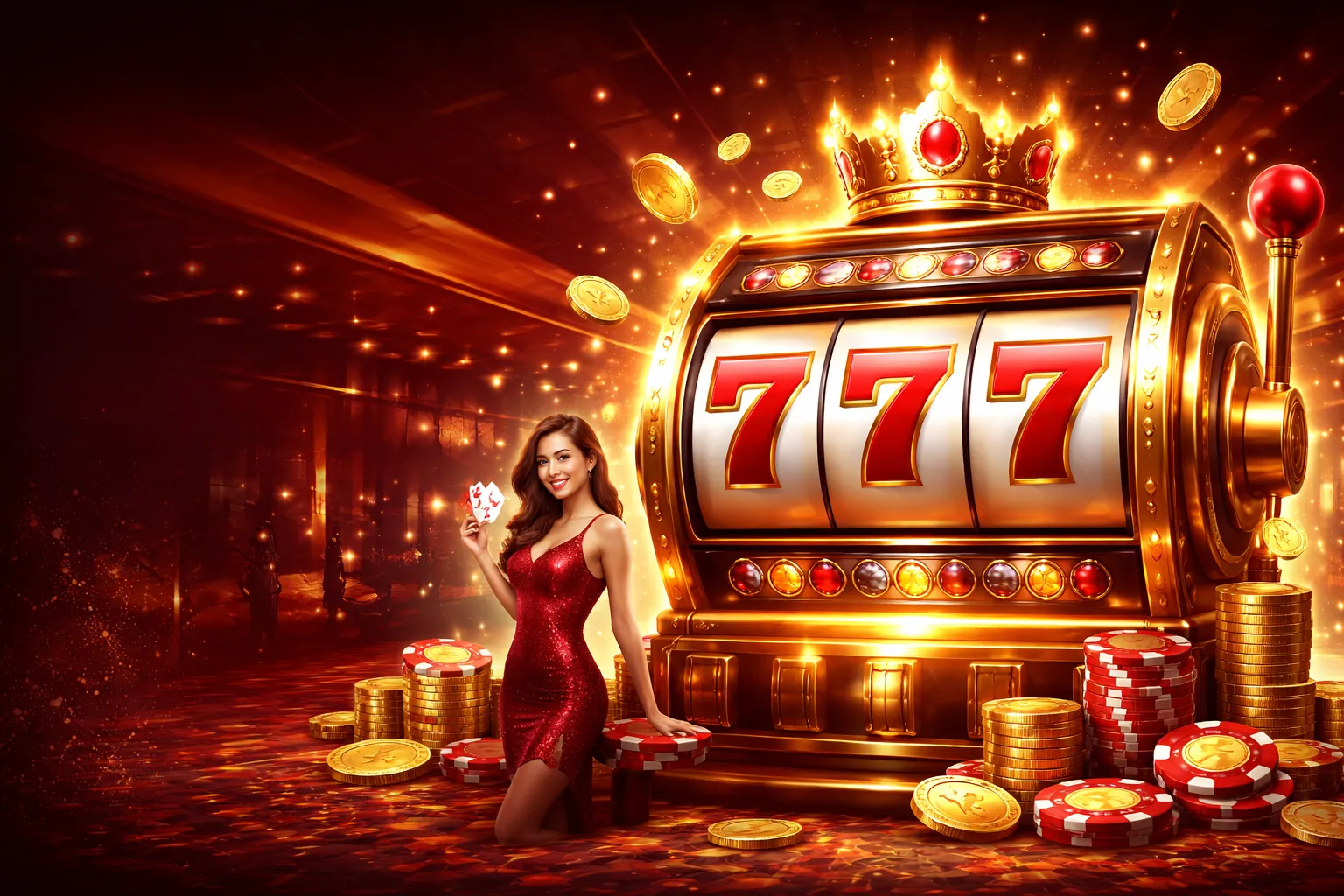 Máy đánh bạc E2BET với biểu tượng jackpot lớn